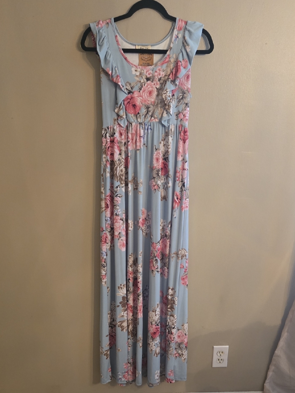 Beeson River Small Sage Floral Maxi Dress